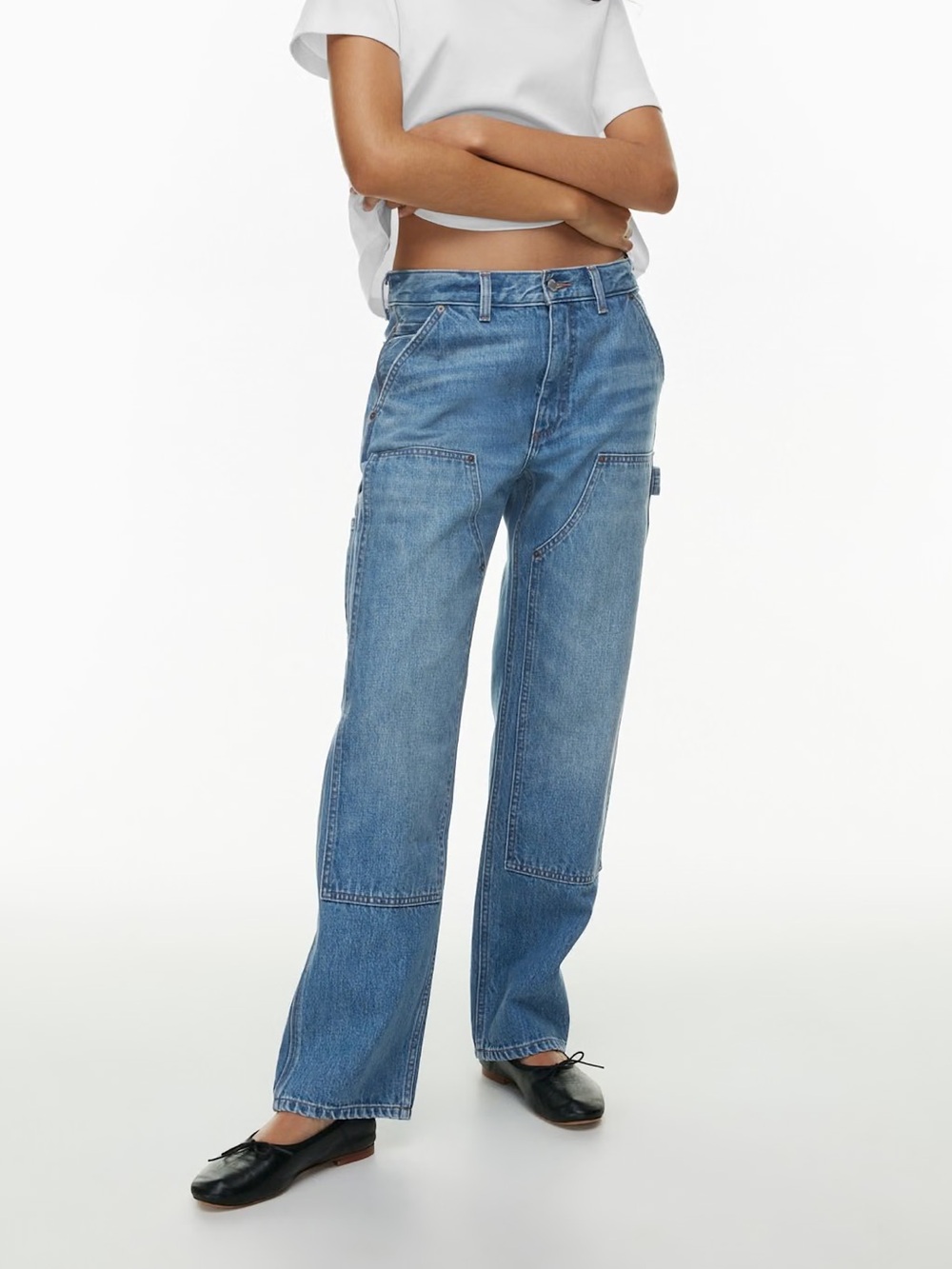 Denim Forum The Carpenter Lo-Rise Loose Jeans